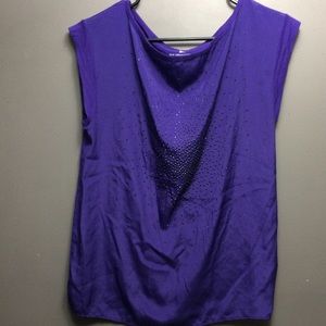 Purple studded tank